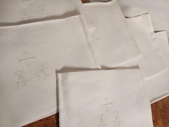 Borduurwerk - 74 cm - 61 cm, Antiek en Kunst, Antiek | Kleden en Textiel