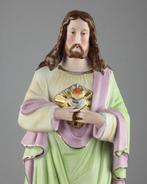 Beeldje - Jezus met Heilig Hart - 40cm - Biscuit porselein