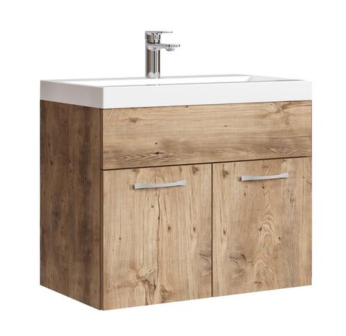 Badkamermeubel Montreal Set 01 60 x 35 cm Kastanje Badmeubel, Huis en Inrichting, Badkamer | Badkamermeubels, Nieuw, Wastafelkast
