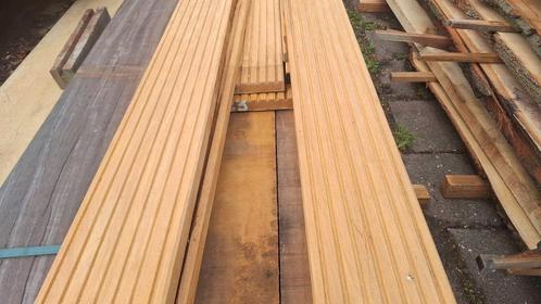 Vlonderplanken azobe bilinga, Doe-het-zelf en Verbouw, Hout en Planken, Nieuw, Overige houtsoorten, Ophalen