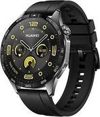 Huawei Watch GT 4 46 mm zwart met fluorelastomeer bandje, Verzenden, Zo goed als nieuw