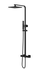 Regendoucheset Quadro vierkant 22 cm douchekop mat zwart, Ophalen of Verzenden, Nieuw