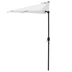 Parasol halfrond voor balkons of terrassen 300x150x230 wit, Verzenden, Nieuw