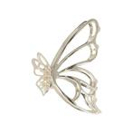 Haarklemmen Open Vlinder Vorm Metaal 7cm Zilver, Verzenden, Nieuw