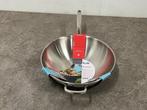 Veiling - Kela wokpan met handvat ø32cm Flavoria rvs, Huis en Inrichting, Keuken | Potten en Pannen, Nieuw