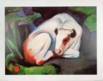Franz Marc (1880-1916) - Bull, 1911 Stier - Artprint - 60 x, Antiek en Kunst