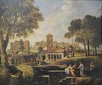 Joseph De Winter (XIX) - Borgo italiano, Antiek en Kunst, Kunst | Schilderijen | Klassiek