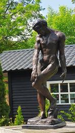 sculptuur, adam bronzen sculptuur - 88 cm - bronze marble