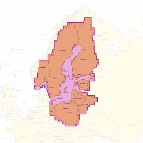 Navionics Nav+ Large EU644L Baltische Zee, Zweden, Finland t, Watersport en Boten, Navigatiemiddelen en Scheepselektronica, Nieuw