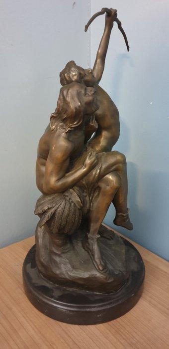 Milo (1910-1978) - sculptuur, Nude Native American Male, Antiek en Kunst, Curiosa en Brocante
