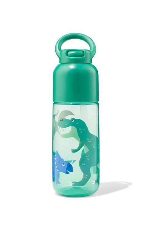 HEMA Waterfles met rietje dino 300ml korting, Caravans en Kamperen, Kampeeraccessoires, Nieuw, Verzenden