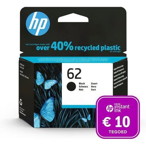 HP 62 - Inktcartridge zwart + Instant Ink tegoed, Computers en Software, Overige Computers en Software, Zo goed als nieuw, Ophalen of Verzenden