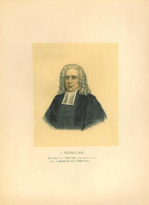 Portrait of Johannes Wesselius, Antiek en Kunst, Kunst | Etsen en Gravures