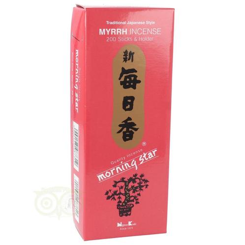 Wierook Morning Star Mirre 70 gram ( ca 200 Sticks ), Huis en Inrichting, Woonaccessoires | Kandelaars en Kaarsen, Nieuw, Verzenden