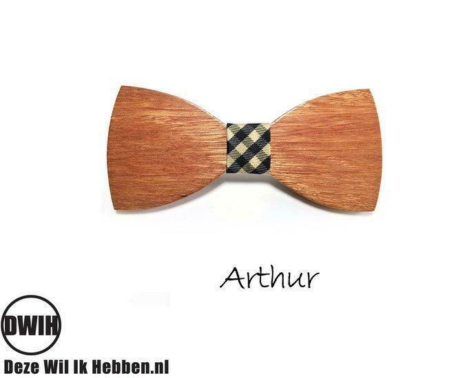 Houten strik: Arthur, Kleding | Heren, Stropdassen, Verzenden