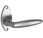 Deurklink op rozet Dudok/elips mat nikkel ongelakt, Verzenden, Nieuw