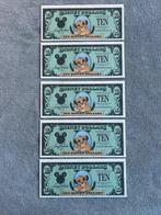 The Lion King - 5 Disneyland AA $10 biljetten - 1997, Verzamelen, Disney, Nieuw