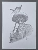 Teng, Paul - 1 Original drawing - Western Soldier -, Nieuw