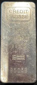 Credit Suisse 1 Kg Zilverbaar, Verzenden, Zilver
