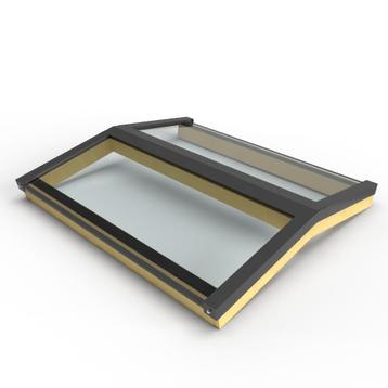 Zelfbouw zadeldak lichtstraat vaste maat 2 vaks - 1190x1600m beschikbaar voor biedingen