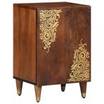 vidaXL Badkamerkast 38x33x58 cm Massief Mango Hout, Verzenden, Nieuw, Minder dan 100 cm