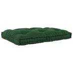 vidaXL Pallet Sofa Kussen Groen Stof, Huis en Inrichting, Verzenden, Nieuw, Groen