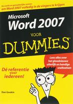 Word 2007 voor Dummies / Voor Dummies 9789043013703, Boeken, Verzenden, Zo goed als nieuw, D. Gookin