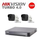 Hikvision Compleet Systeem  5 Megapixel Bullet + 1TB, Audio, Tv en Foto, Videobewaking, Ophalen of Verzenden, Nieuw