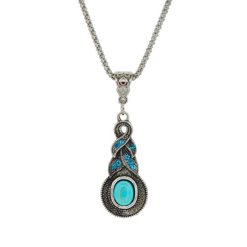 Fako Bijoux® - Ketting - Tibetaanse Stijl - Zilverkleurig -, Sieraden, Tassen en Uiterlijk, Kettingen, Verzenden