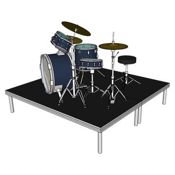 Power Dynamics Deck750 drum riser / drumpodium - 200 x 200 x