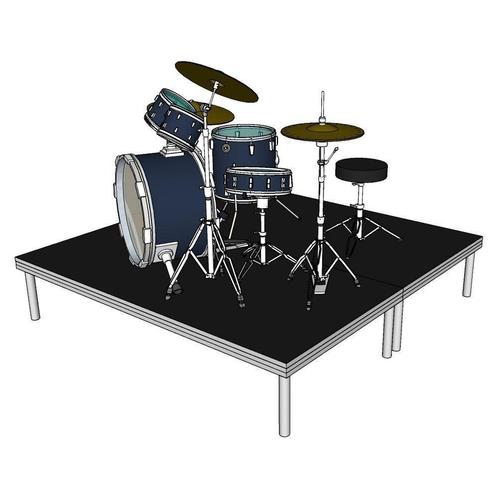 Power Dynamics Deck750 drum riser / drumpodium - 200 x 200 x, Muziek en Instrumenten, Theaterbelichting, Nieuw, Verzenden