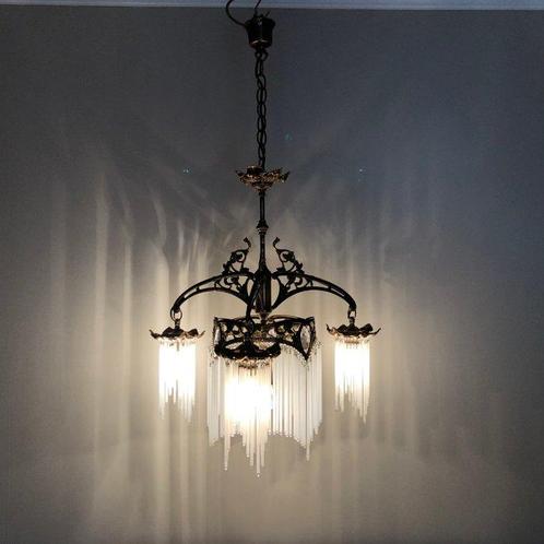 Kroonluchter - Opaline glas, Antiek en Kunst, Kunst | Designobjecten
