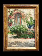 Heliodoro Guillén Pedemonti (1864-1940) - Rincón soleado, Antiek en Kunst