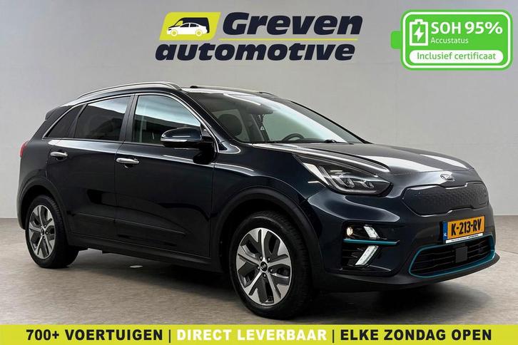 Kia Niro EV DynamicPlusLine 64 kWh Snelladen Pano Camera, Auto's, Kia, Automaat, SUV of Terreinwagen, Elektrisch, Blauw, Verzenden