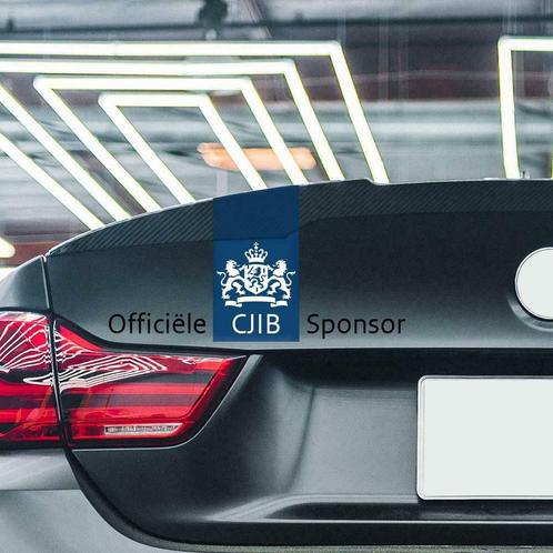 Officieel CJIB Sponsor Sticker Zwart *Nieuw, Hobby en Vrije tijd, Stickers en Plaatjes, Nieuw, Ophalen of Verzenden