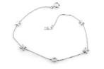 Zonder Minimumprijs - Armband - 14 karaat Witgoud - 0.05ct., Sieraden, Tassen en Uiterlijk, Armbanden, Nieuw