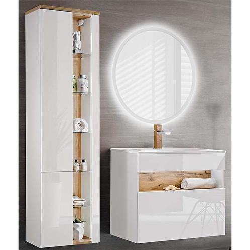 Badkamermeubel Baya White 80CM (Badkamermeubels), Huis en Inrichting, Badkamer | Badkamermeubels, Nieuw, Ophalen of Verzenden