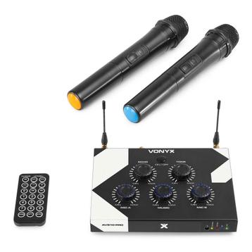 Vonyx AV510 karaokeset met twee draadloze microfoons beschikbaar voor biedingen