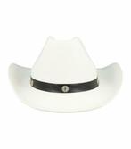 Cowboyhoed Vilt Wit, Verzenden, Nieuw