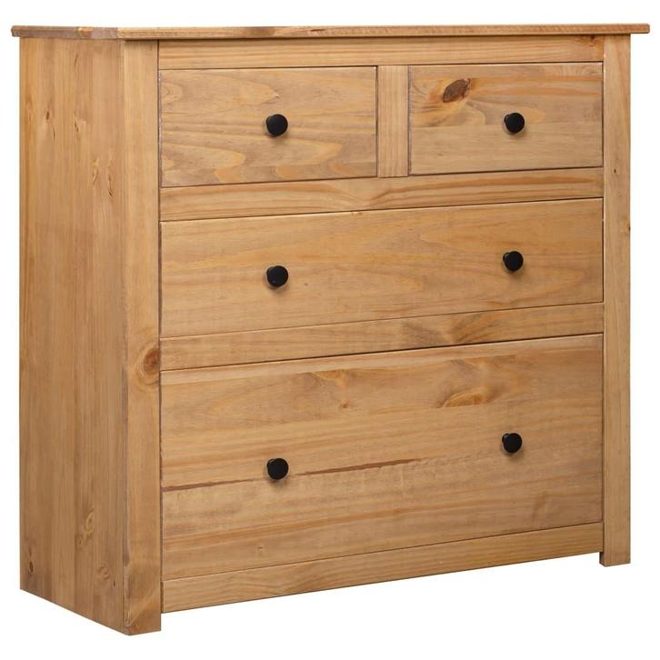 vidaXL Dressoir Panama Range 80x40x83 cm grenenhout, Huis en Inrichting, Kasten | Dressoirs, 25 tot 50 cm, Nieuw, 50 tot 100 cm