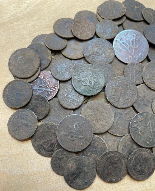 Nederland, Provinciaal. Lot van ruim 100 stuks bodemvondst, Postzegels en Munten, Munten | Nederland