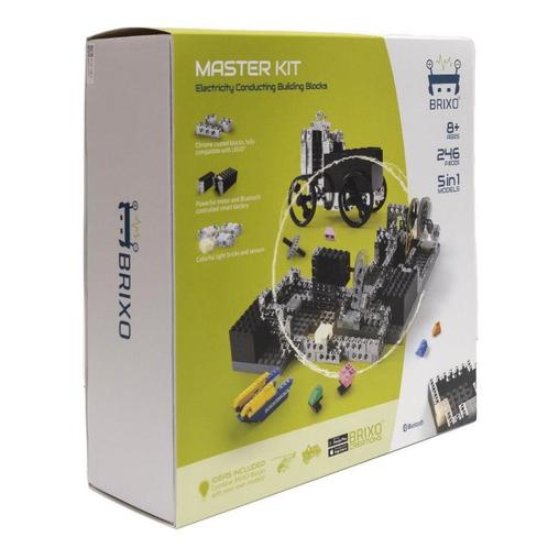 Brixo - elektrische bouw blokken - Genius Master Kit (246, Kinderen en Baby's, Speelgoed | Overig