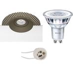 GU10 Inbouwspot Set - Brons - Inbouw Rond - Trimless - Sigmi, Huis en Inrichting, Metaal of Aluminium, Nieuw, Ophalen of Verzenden