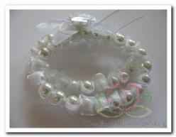 Corsage Polscorsage Ruffles White Corsage Polscor, Huis en Inrichting, Woonaccessoires | Kunstplanten en Kunstbloemen, Nieuw, Ophalen of Verzenden