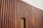 Design Dressoir GATSBY 160cm bruin matgoud Mangoholz Retro -, Huis en Inrichting, Kasten | Dressoirs, Ophalen of Verzenden, Nieuw
