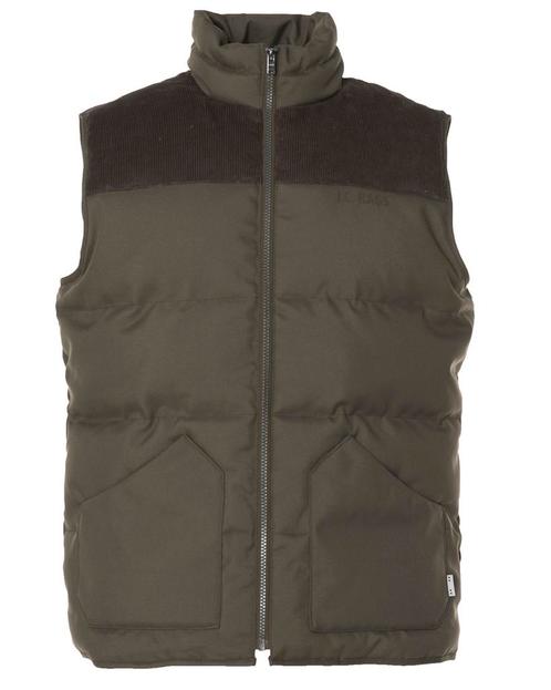 -76% J.C. Rags  J.C. Rags Robert bodywarmer  maat S, Kleding | Heren, Bodywarmers, Groen, Nieuw, Verzenden