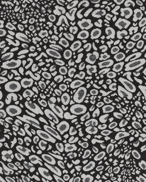 Jacquard Panter Artistiek Zwart, Hobby en Vrije tijd, Stoffen en Lappen, Zwart, Nieuw