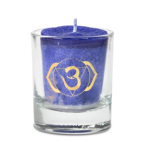 Geurkaars Chakra Votief - 6e Chakra Indigo, Sport en Fitness, Gezondheidsproducten en Wellness, Nieuw
