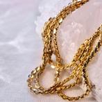 Gouden S-schakel ketting | 53,5 cm (unisex, gouden ketting), Sieraden, Tassen en Uiterlijk, Kettingen, Ophalen of Verzenden, Gebruikt