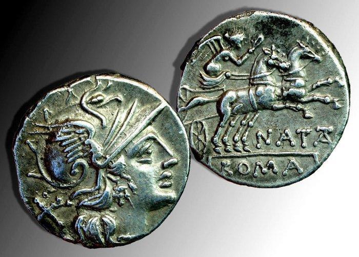 Romeinse Republiek. Pinarius Natta, 149 BC. Denarius Rome, Postzegels en Munten, Munten | Europa | Niet-Euromunten